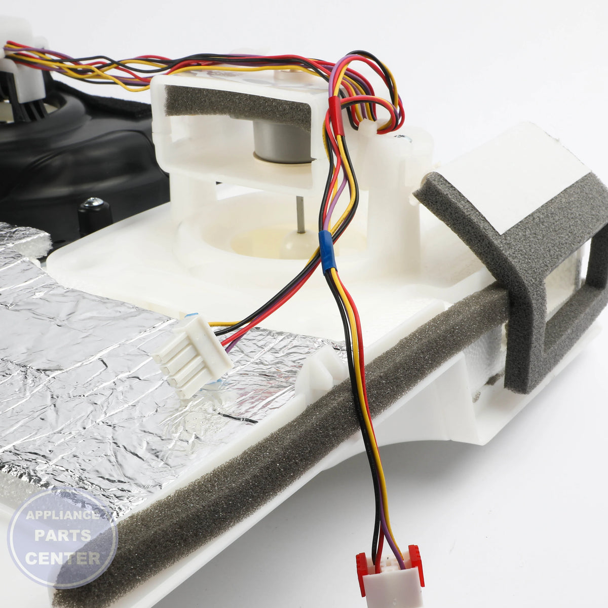 GRILLE ASSEMBLY,FAN AEB73564901 - Side view with precise measurements