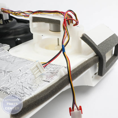 GRILLE ASSEMBLY,FAN AEB73564901 - Side view with precise measurements
