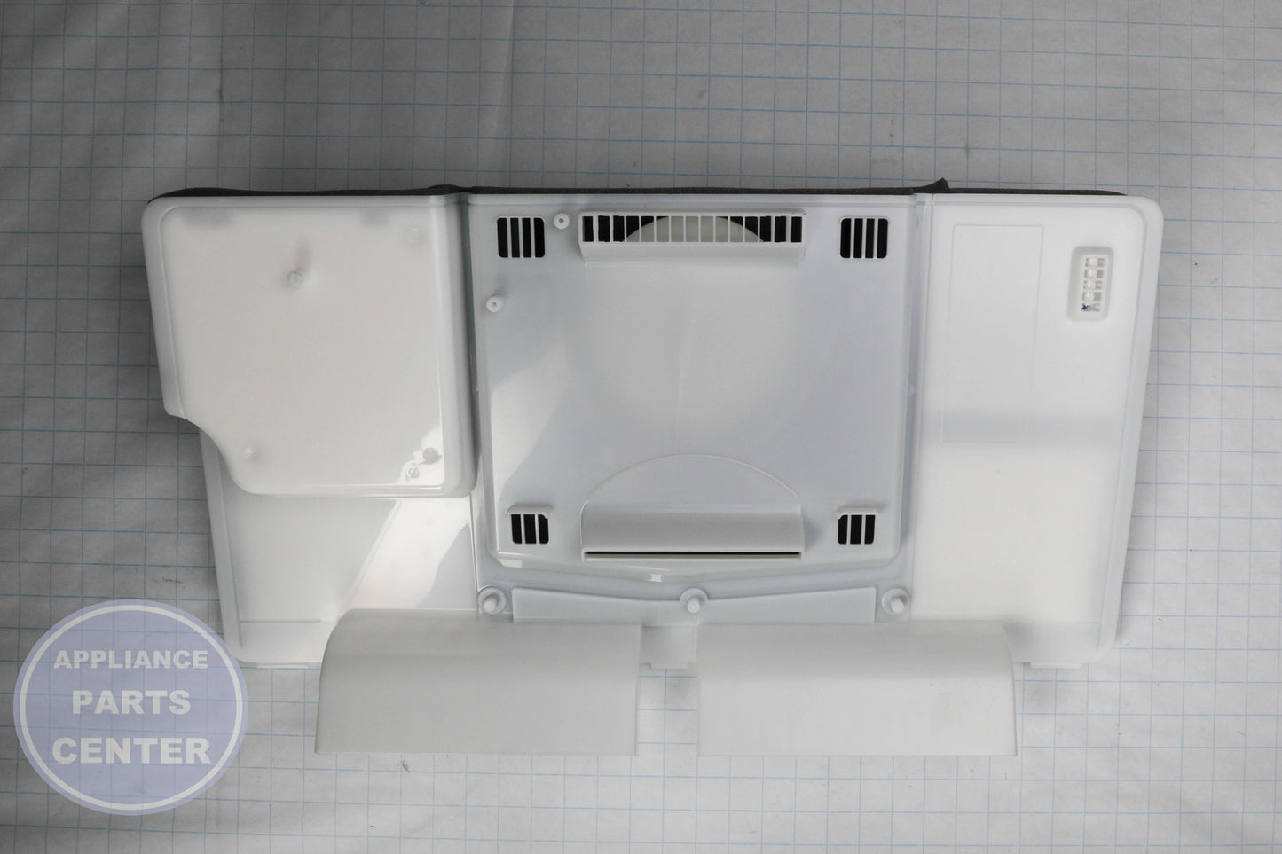 L-G GRILLE ASSEMBLY,FAN AEB73564904 - Installation in specific model showing key mounting points