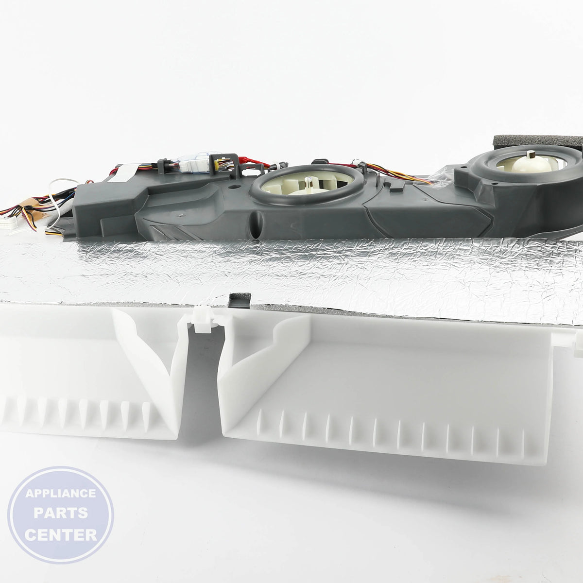 L-G GRILLE ASSEMBLY,FAN AEB76044908 - Installation in L-G Refrigerator showing key mounting points