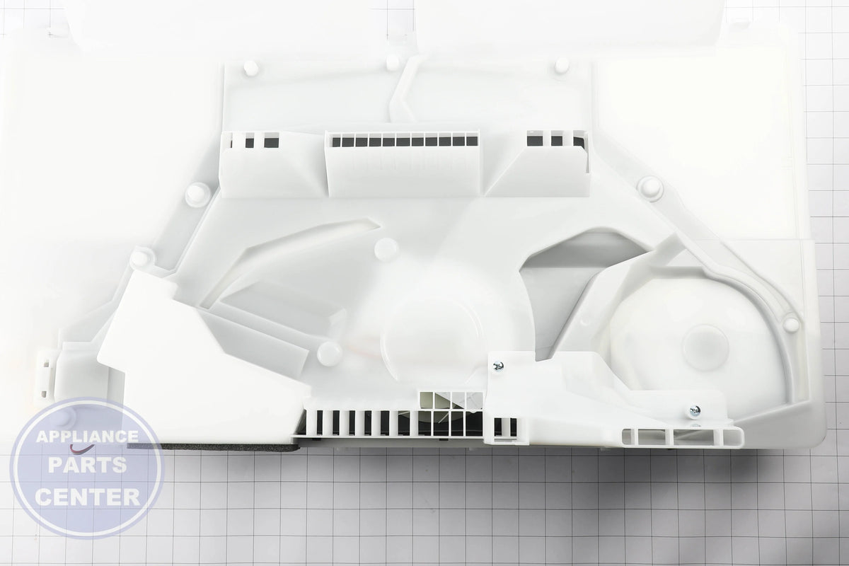 L-G GRILLE ASSEMBLY,FAN AEB76044908 - Installation in L-G Refrigerator showing key mounting points