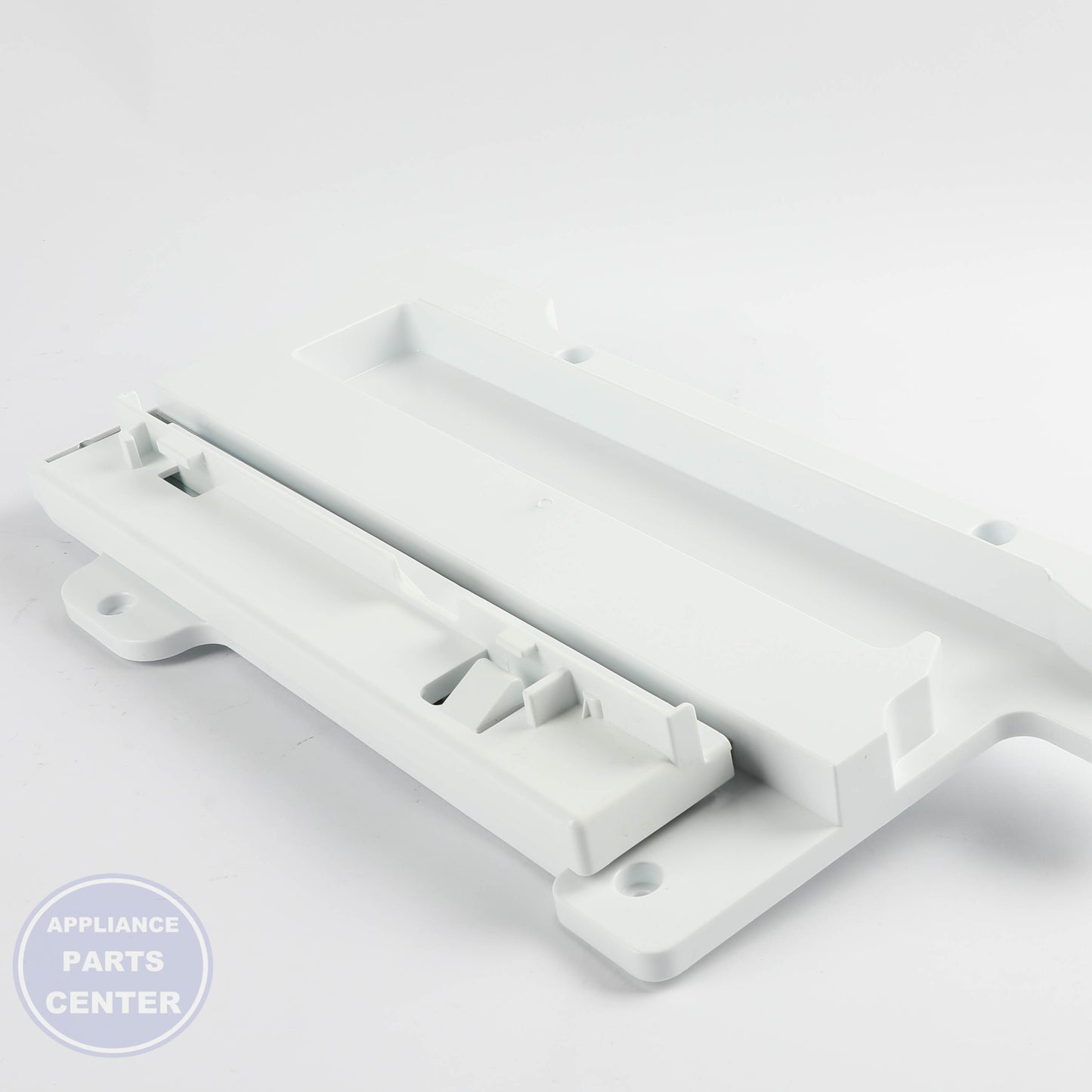 LG GUIDE ASSEMBLY,RAIL AEC73337403 - Installation in specific model showing key mounting points