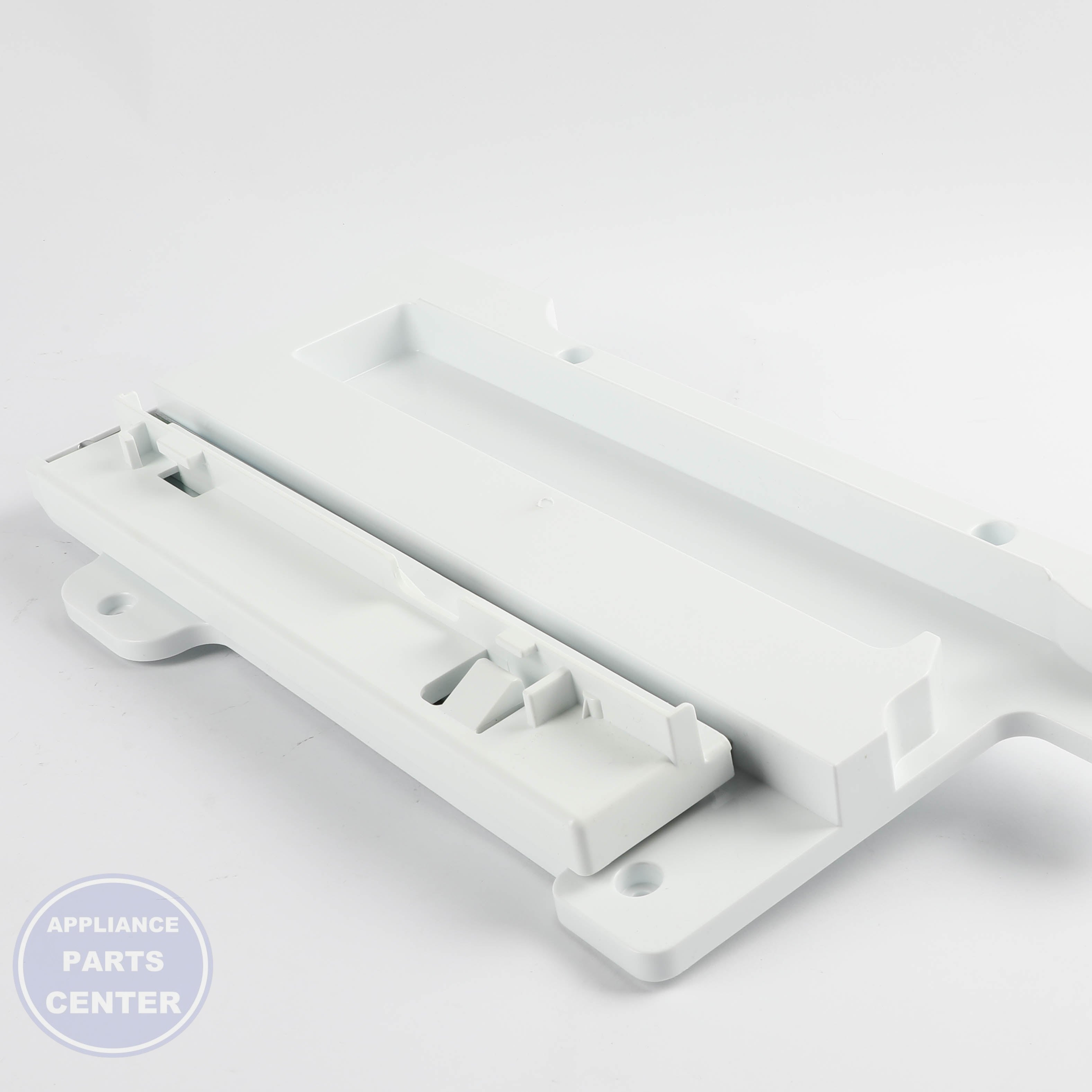 LG GUIDE ASSEMBLY,RAIL AEC73337403 - Installation in specific model showing key mounting points