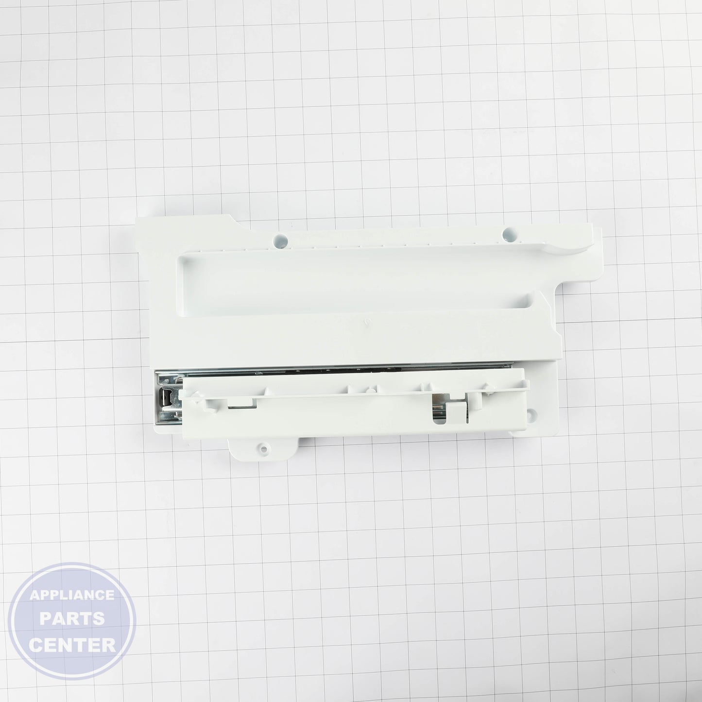 LG GUIDE ASSEMBLY,RAIL AEC73337403 - Installation in specific model showing key mounting points