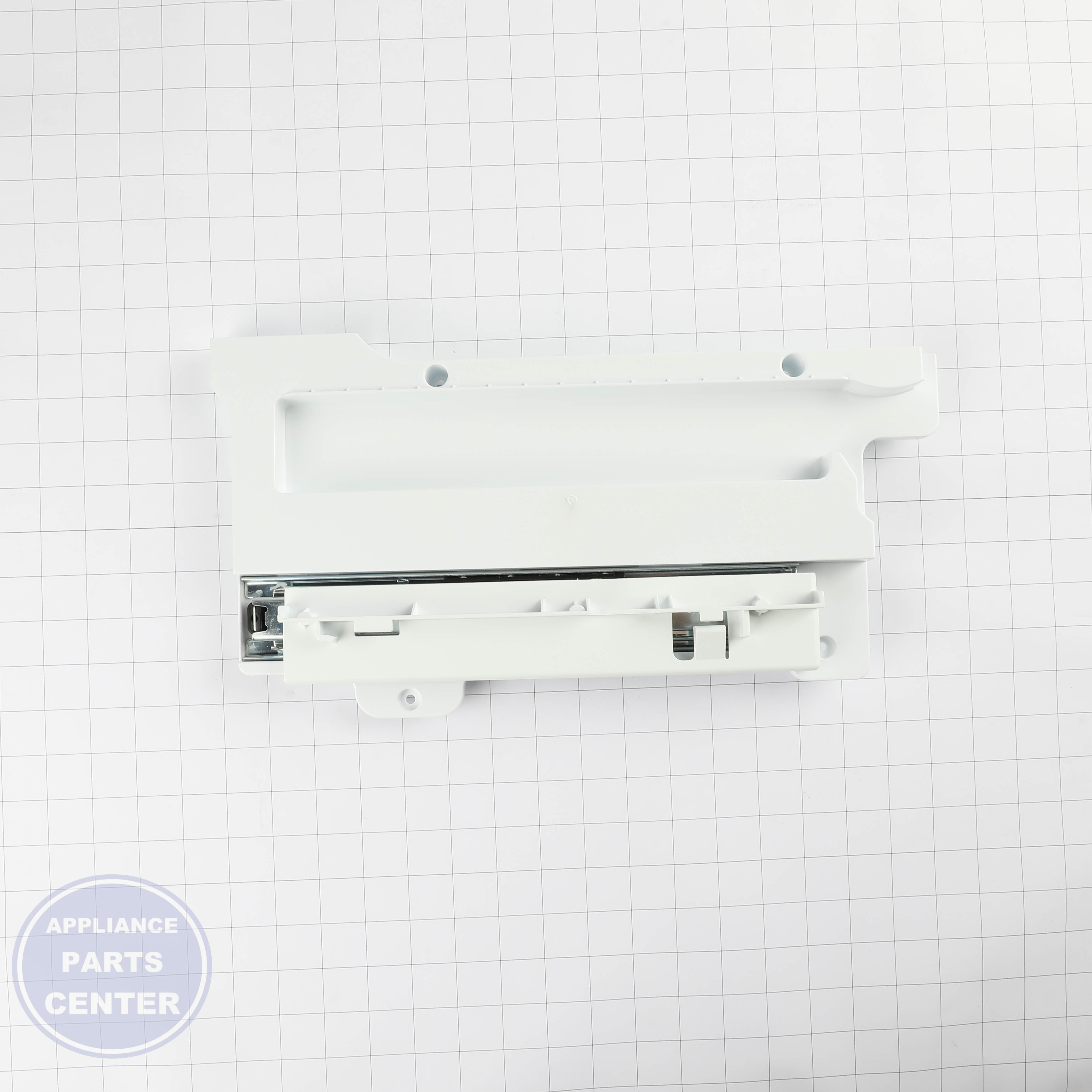 LG GUIDE ASSEMBLY,RAIL AEC73337403 - Installation in specific model showing key mounting points