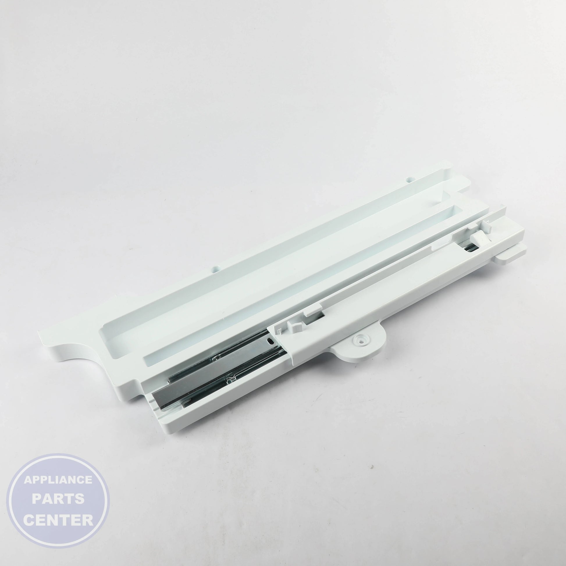 L-G GUIDE ASSEMBLY,RAIL AEC73697601 - Installation in L-G refrigerator model showing mounting points