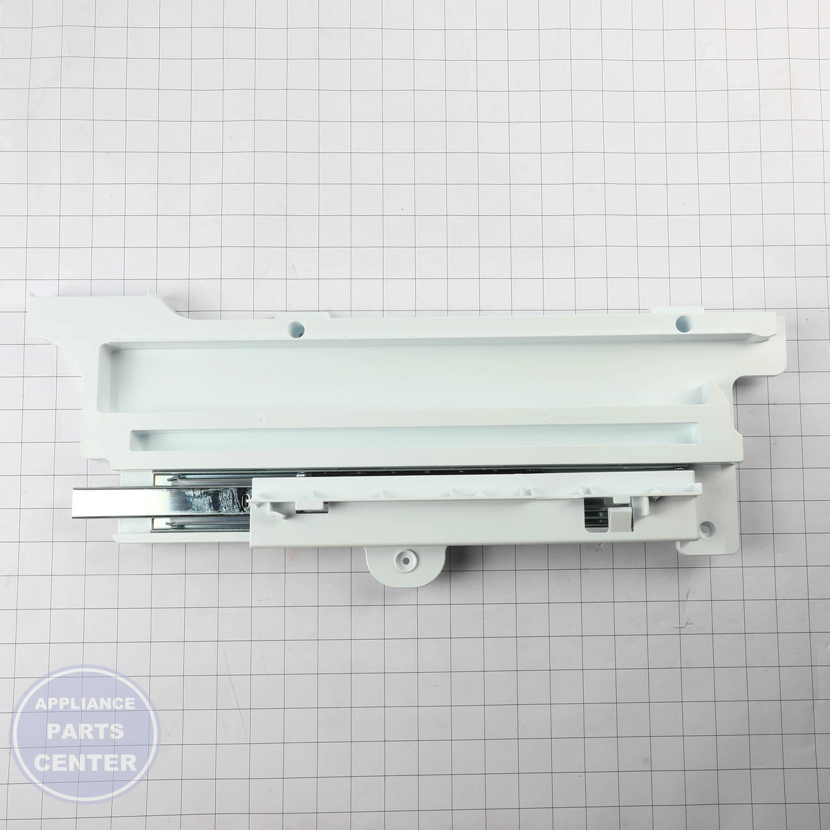 L-G GUIDE ASSEMBLY,RAIL AEC73697601 - Installation in L-G refrigerator model showing mounting points