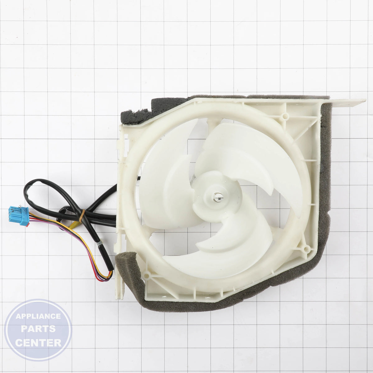GUIDE ASSEMBLY,FAN AEC74777701 - Side view with specific measurements