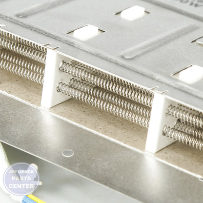 HEATER ASSEMBLY AEG57816501 - Side view with precise measurements