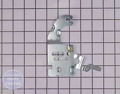 HINGE ASSEMBLY,UPPER AEH73998906 - Side view with precise measurements