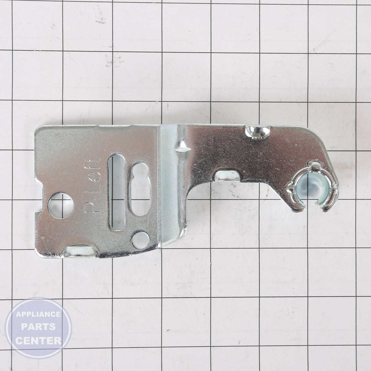 HINGE ASSEMBLY,UPPER AEH74176704 - Side view with precise measurements