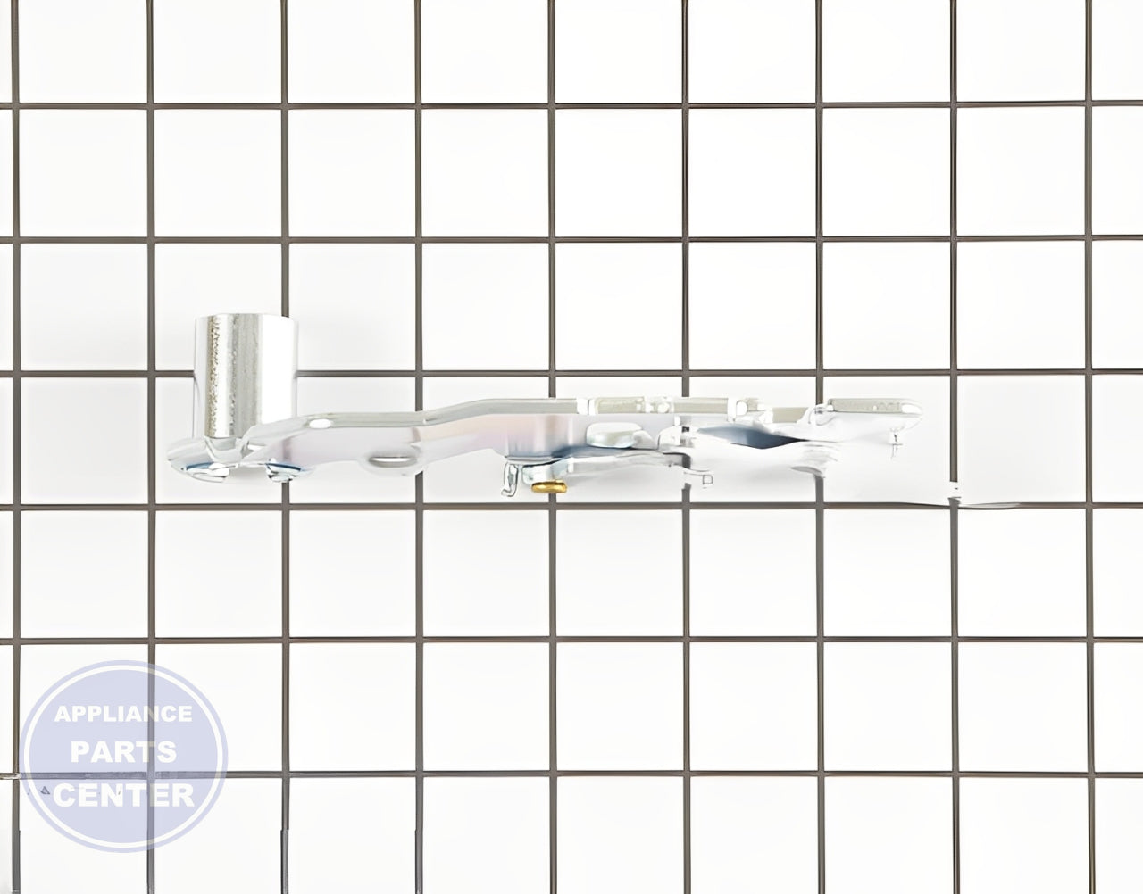 LG REFRIGERATOR UPPER HINGE ASSEMBLY AEH74216502 - Detailed view of durable construction with specific technical details