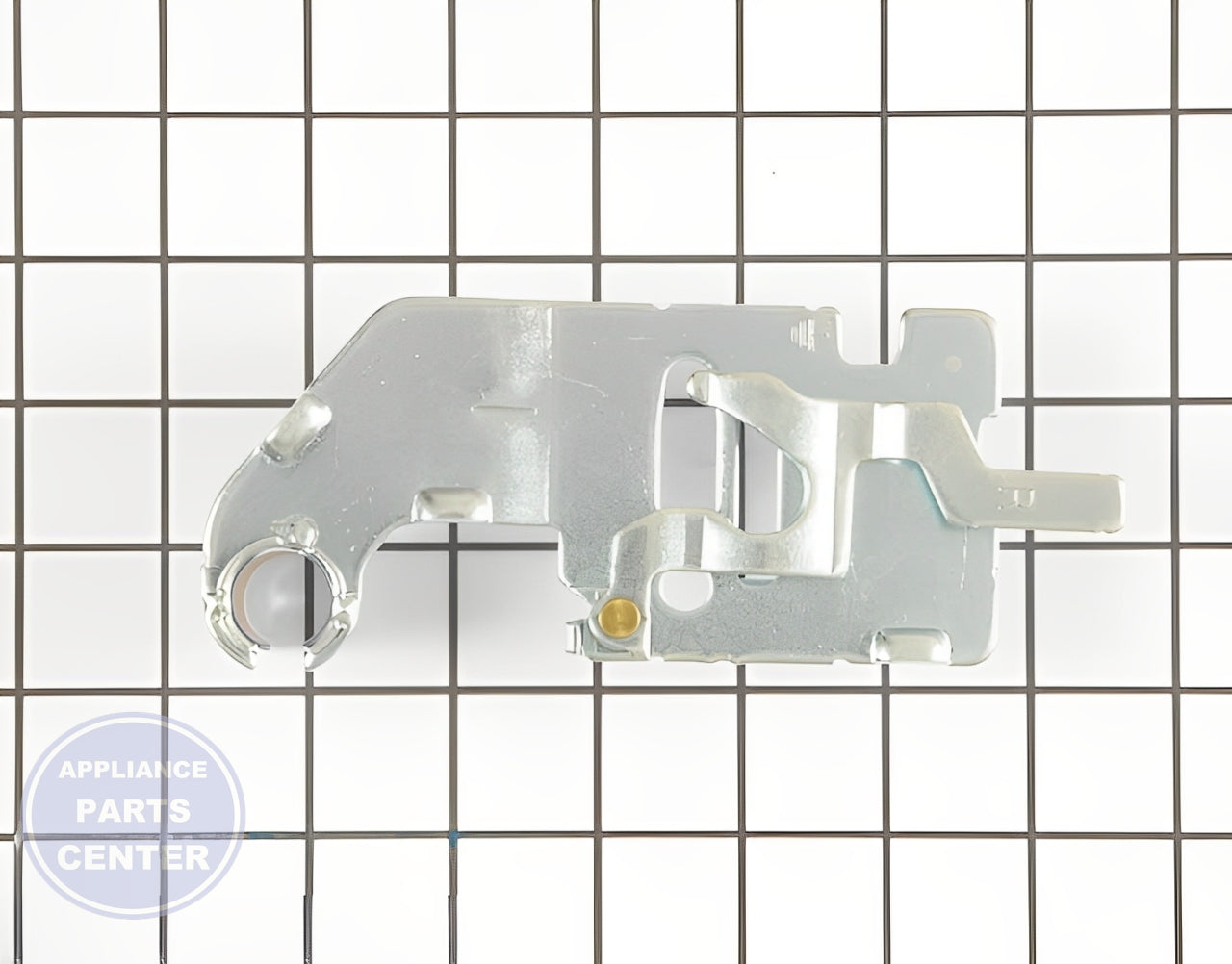 LG REFRIGERATOR UPPER HINGE ASSEMBLY AEH74216502 - Side view with precise measurements and specifications