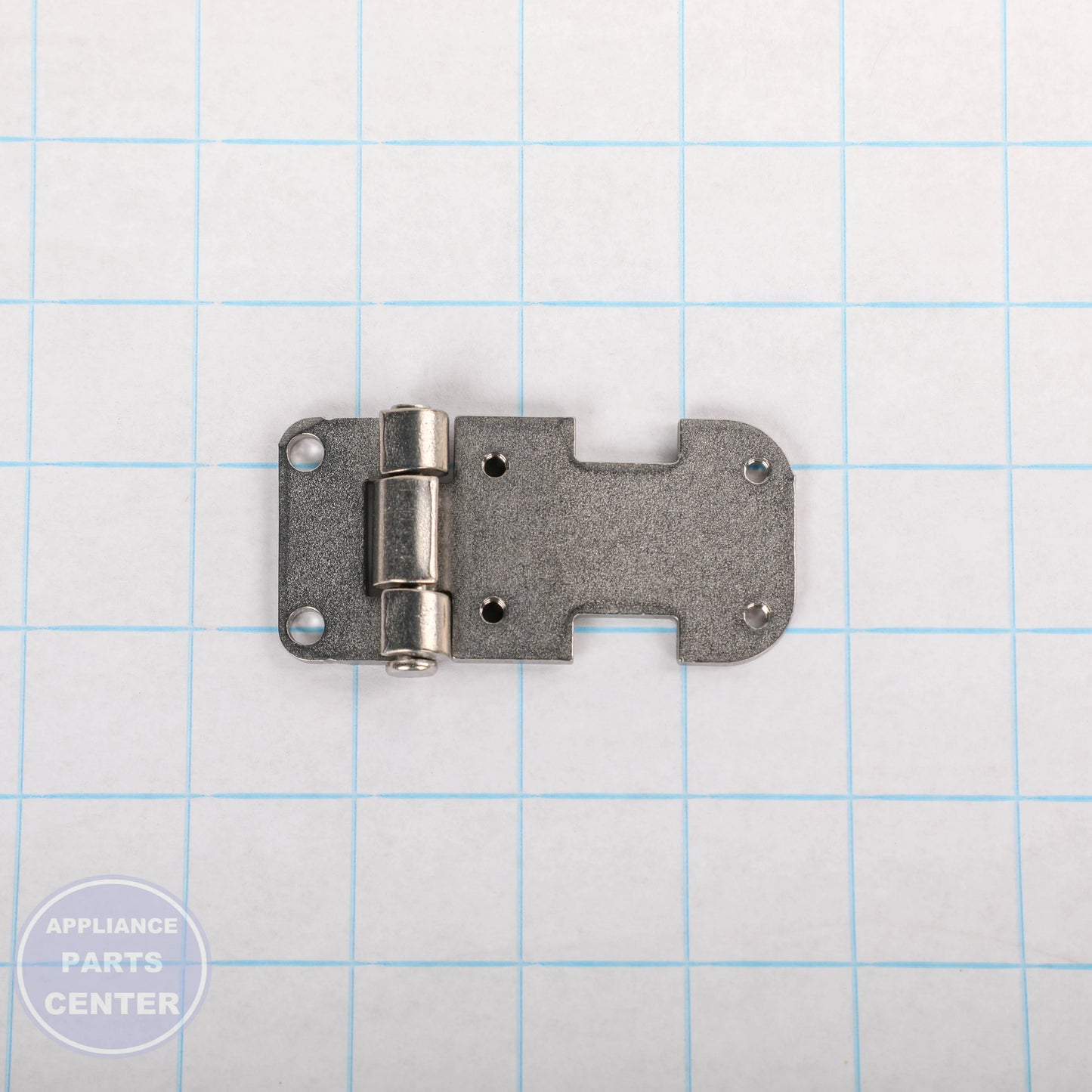HINGE ASSEMBLY AEH74256601 - Side view with precise measurements