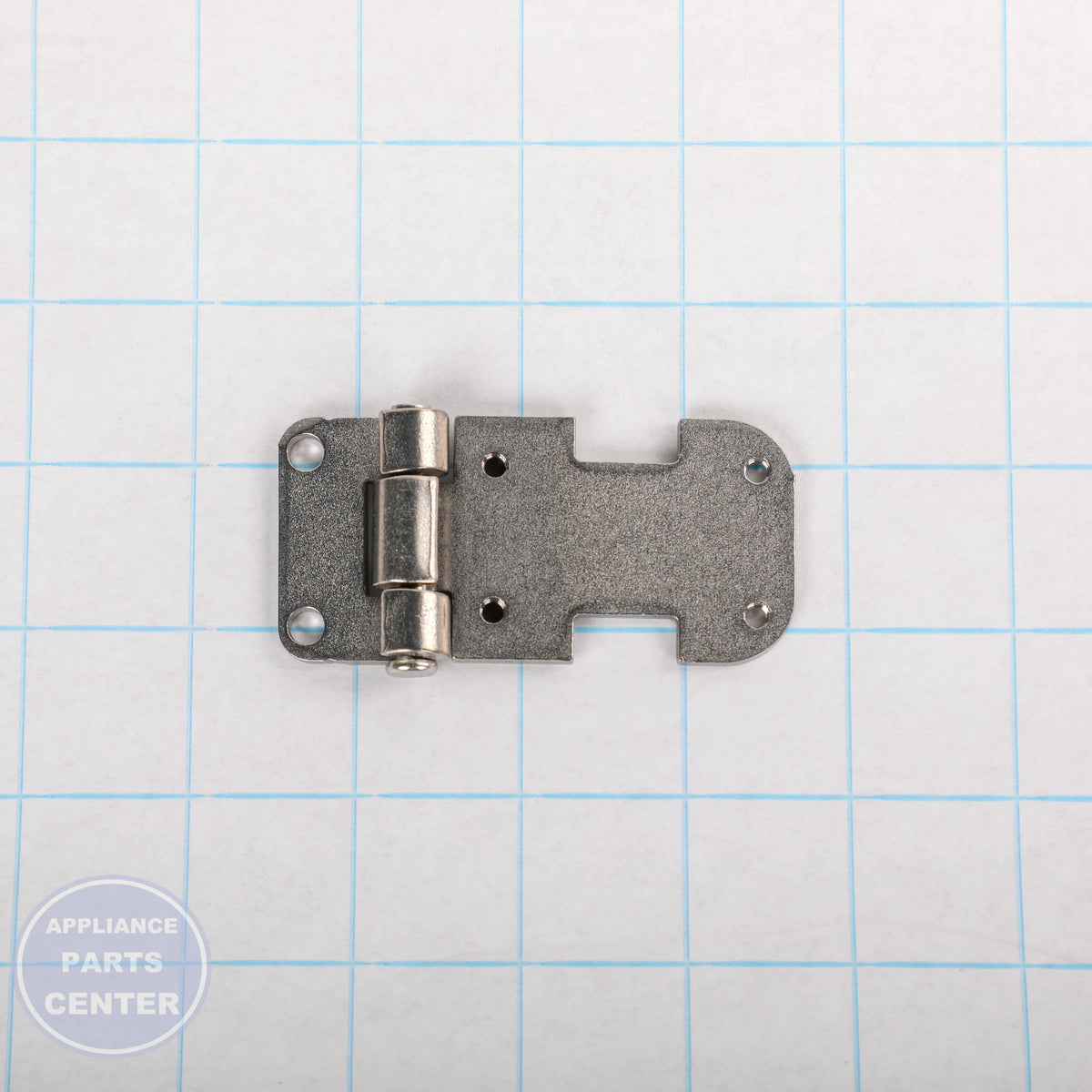 HINGE ASSEMBLY AEH74256601 - Side view with precise measurements