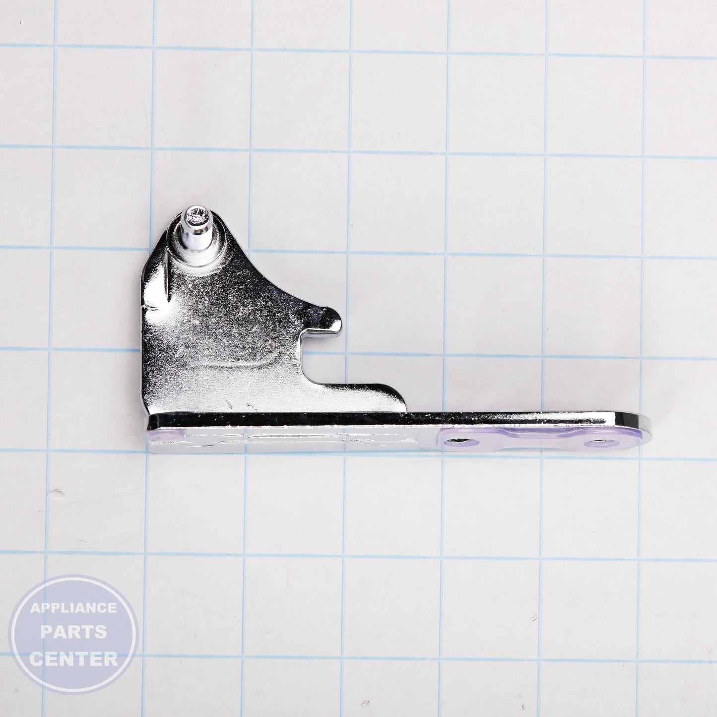 HINGE ASSEMBLY,CENTER AEH74556303 - Side view with precise measurements