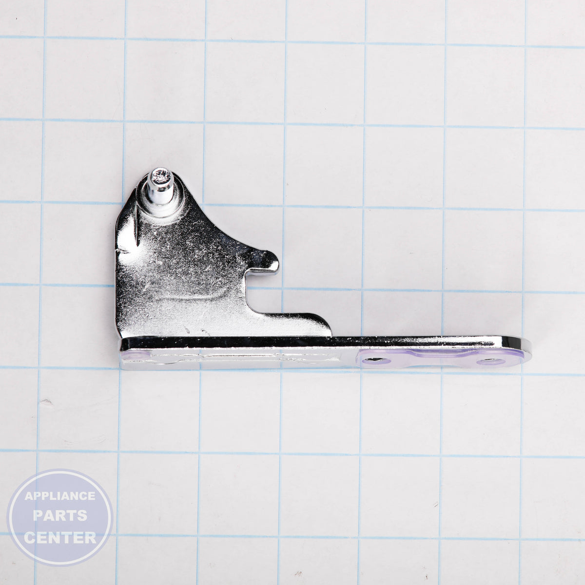 HINGE ASSEMBLY,CENTER AEH74556303 - Side view with precise measurements