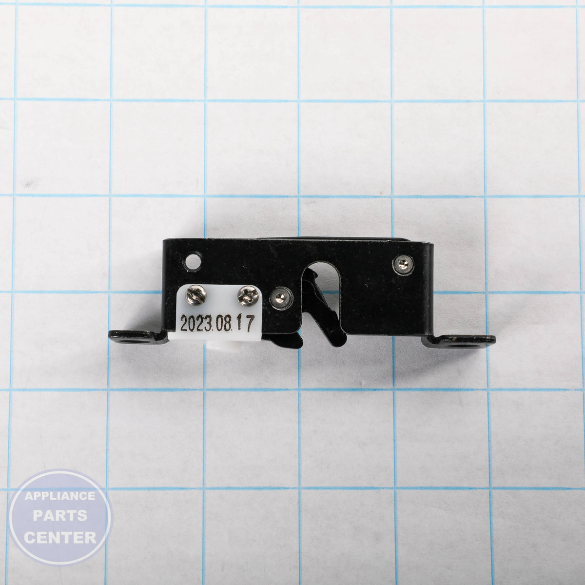 HOLDER ASSEMBLY,BRACKET AEJ73440302 - Side view with precise measurements