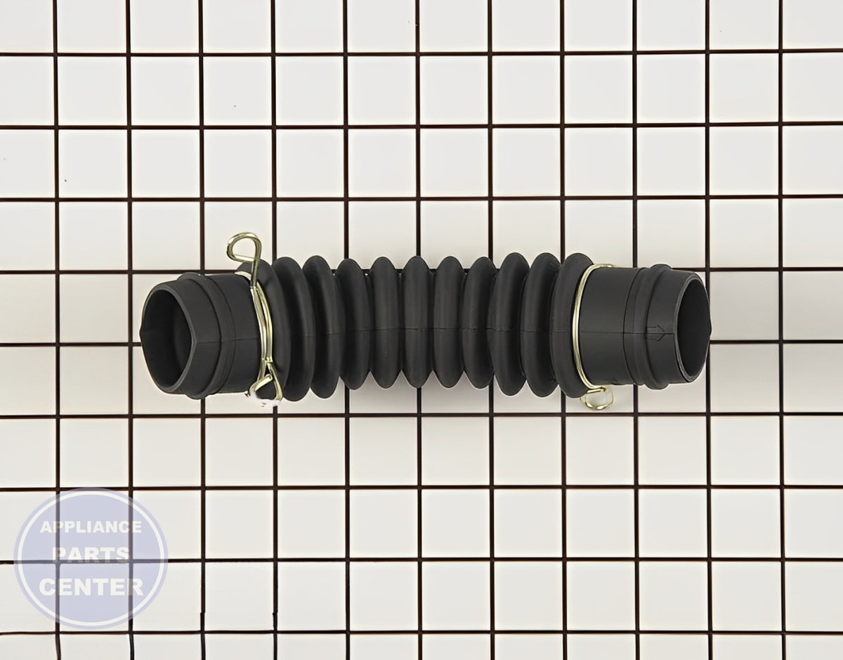 LG WASHER DRAIN HOSE TO PUMP TUB ASSEMBLY AEM73213001 - Detailed view of durable materials and fittings