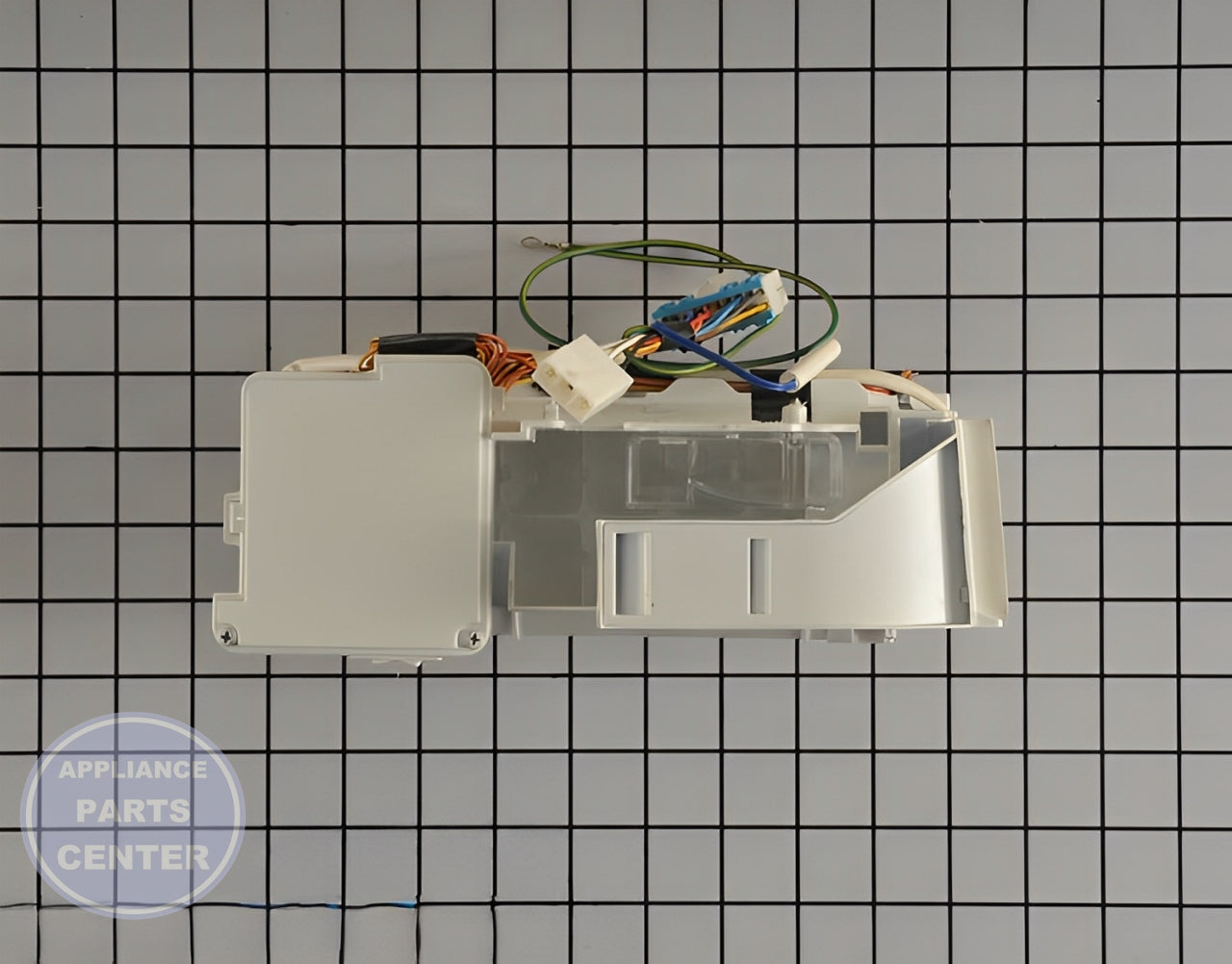 LG REFRIGERATOR ICE MAKER KIT ASSEMBLY AEQ72910413 - Side view with ice production capacity