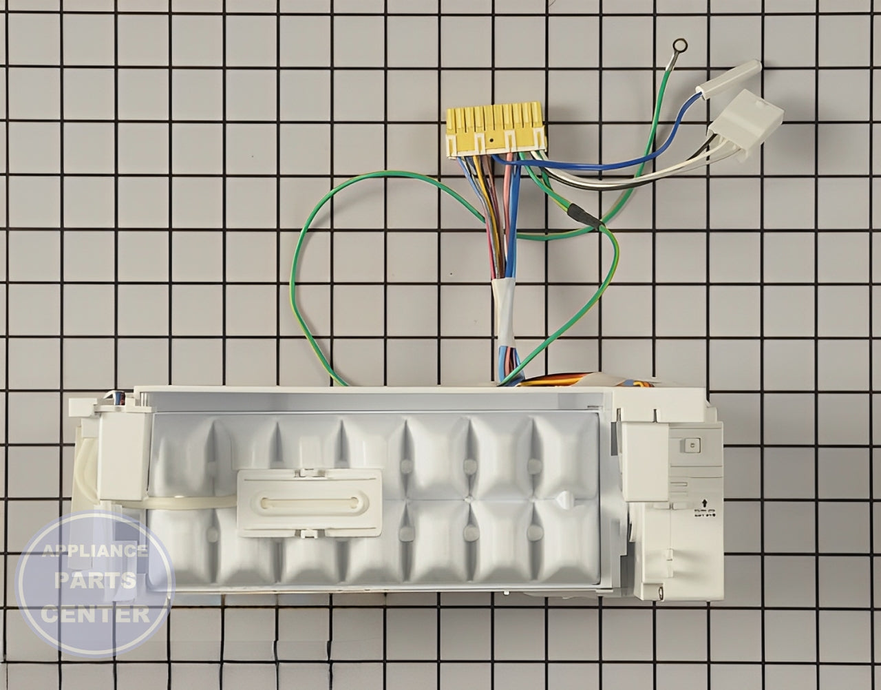 LG Refrigerator Ice Maker Kit Assembly AEQ73110203 - Installation in LGE Refrigerator showing key mounting points