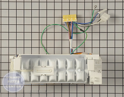 LG Refrigerator Ice Maker Kit Assembly AEQ73110203 - Installation in LGE Refrigerator showing key mounting points