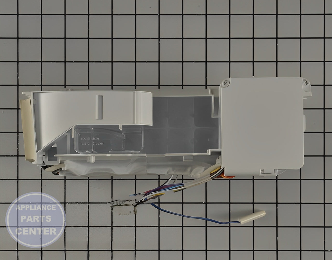 LG ICE MAKER ASSEMBLY KIT AEQ73110217 - Side view with 8 lbs ice capacity