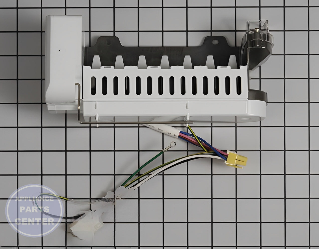 LG ICE MAKER ASSEMBLY AEQ73130002 - Installation in LGE Refrigerator showing key mounting points