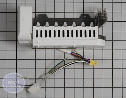 LG ICE MAKER ASSEMBLY AEQ73130002 - Installation in LGE Refrigerator showing key mounting points