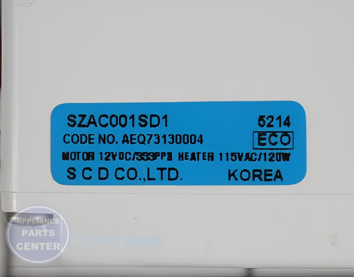 LG REFRIGERATOR ICE MAKER KIT AEQ73130004 - Installation in specific model showing mounting points