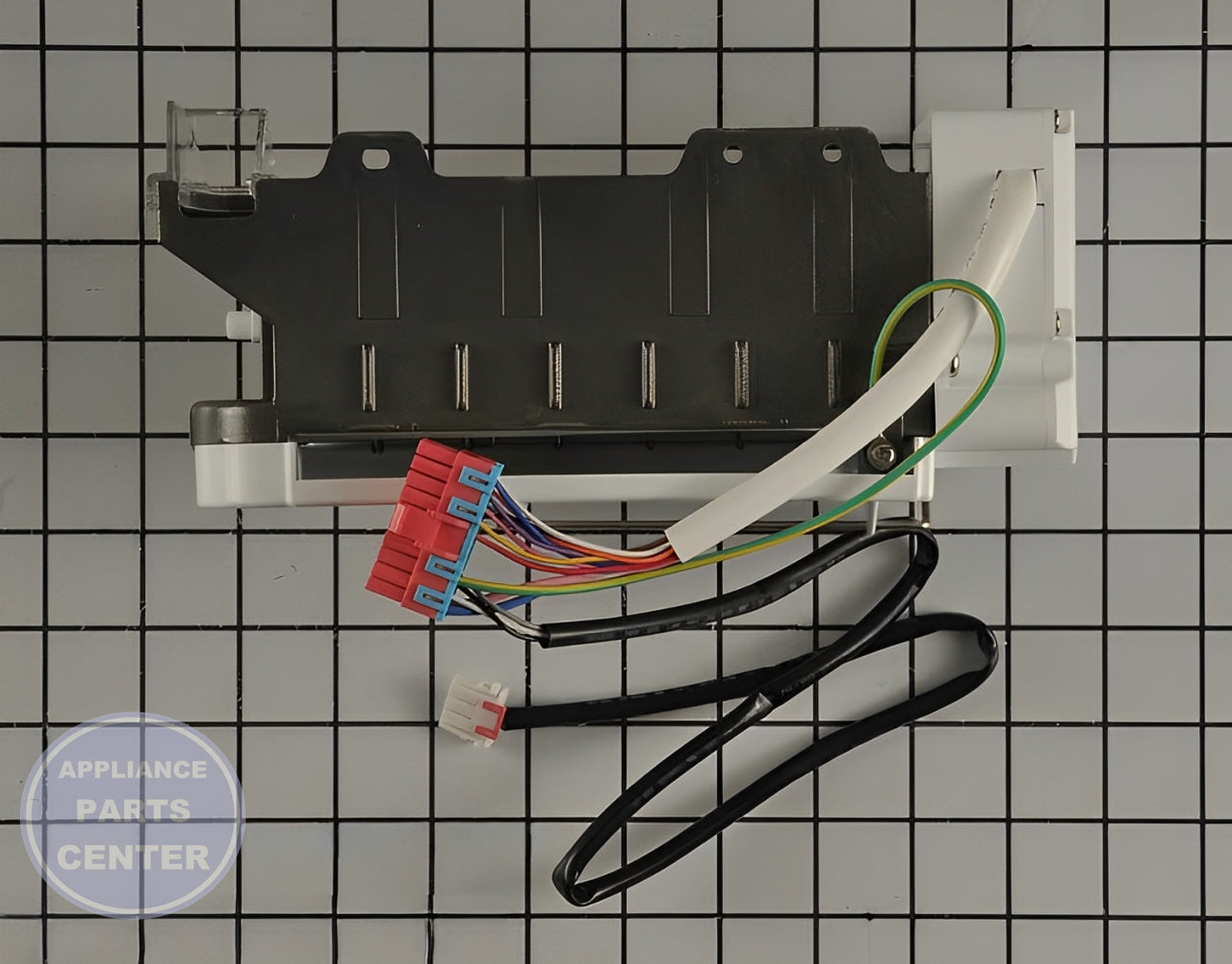 ICE MAKER ASSEMBLY KIT AEQ73209906 - Side view with ice production specs