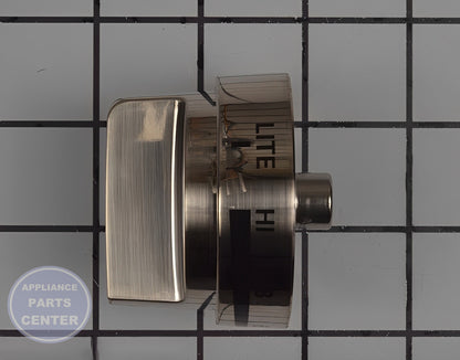LG GAS RANGE OVEN COOKTOP BURNER KNOB ASSEMBLY AEZ73453509 - Detailed view of knob assembly