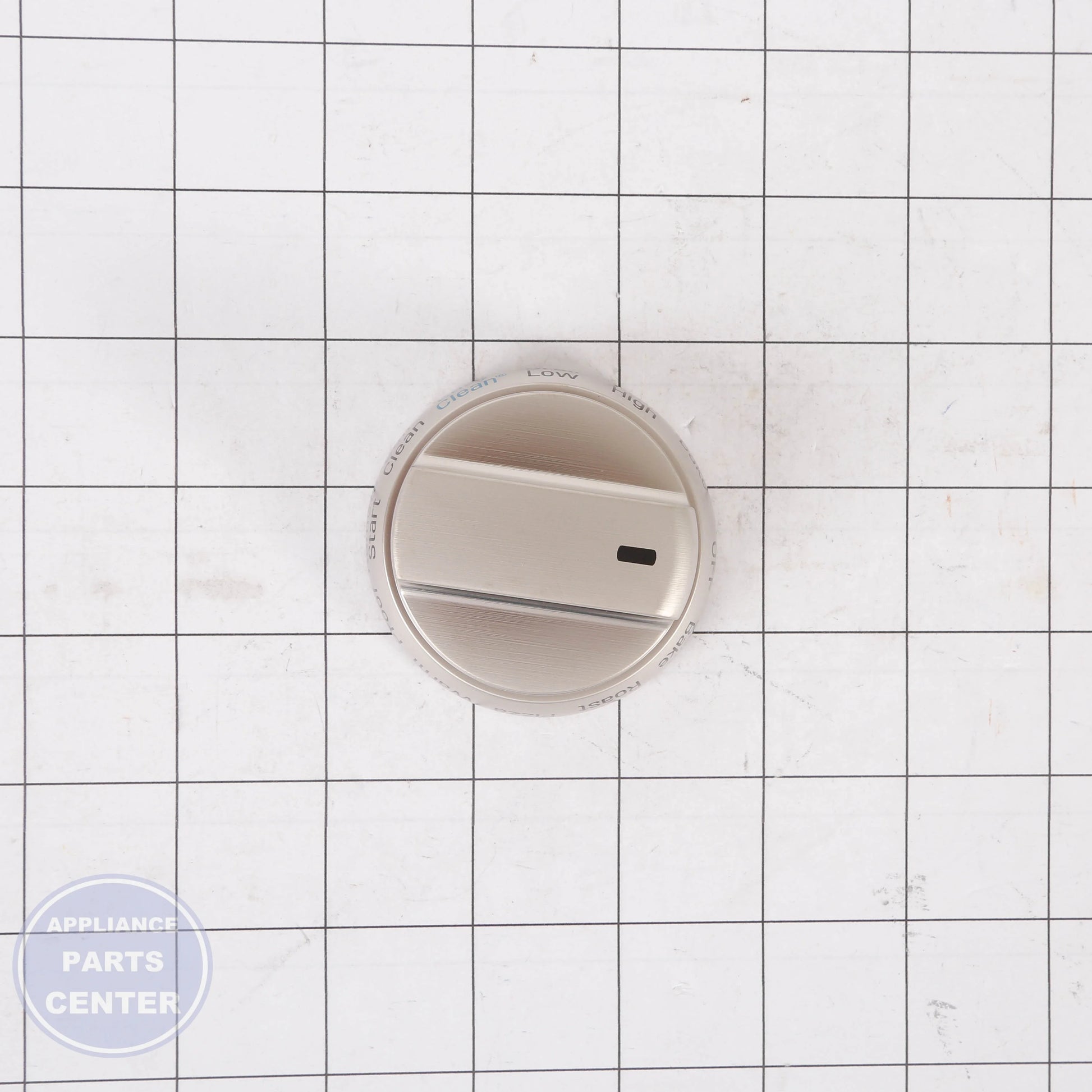 KNOB ASSEMBLY AEZ74533320 - Side view with precise measurements