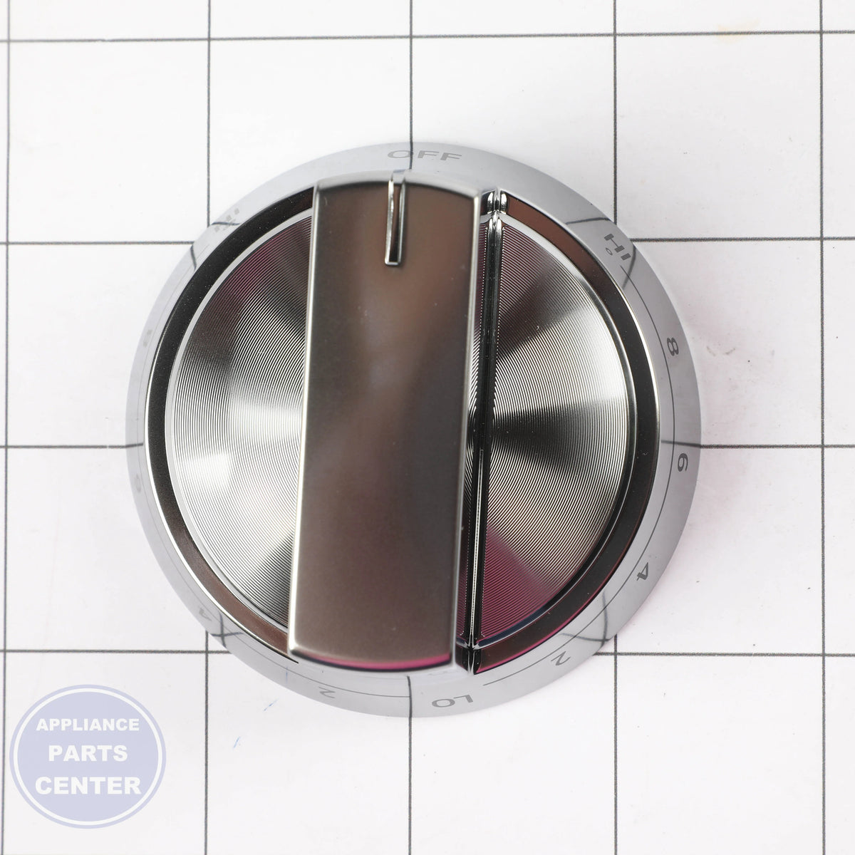 KNOB ASSEMBLY AEZ75853757 - Side view with precise measurements