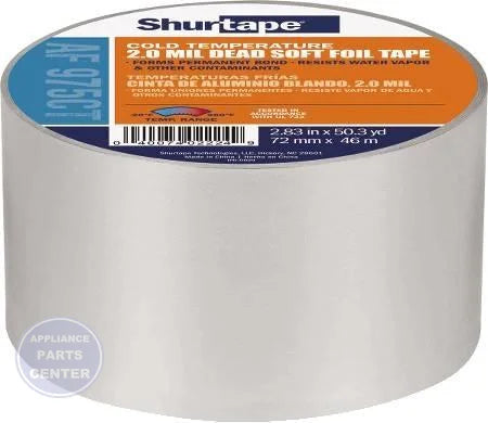 Appliance Parts Center Aluminum Foil Duct Tape AF-975 - Main view showing silver color for G80-334