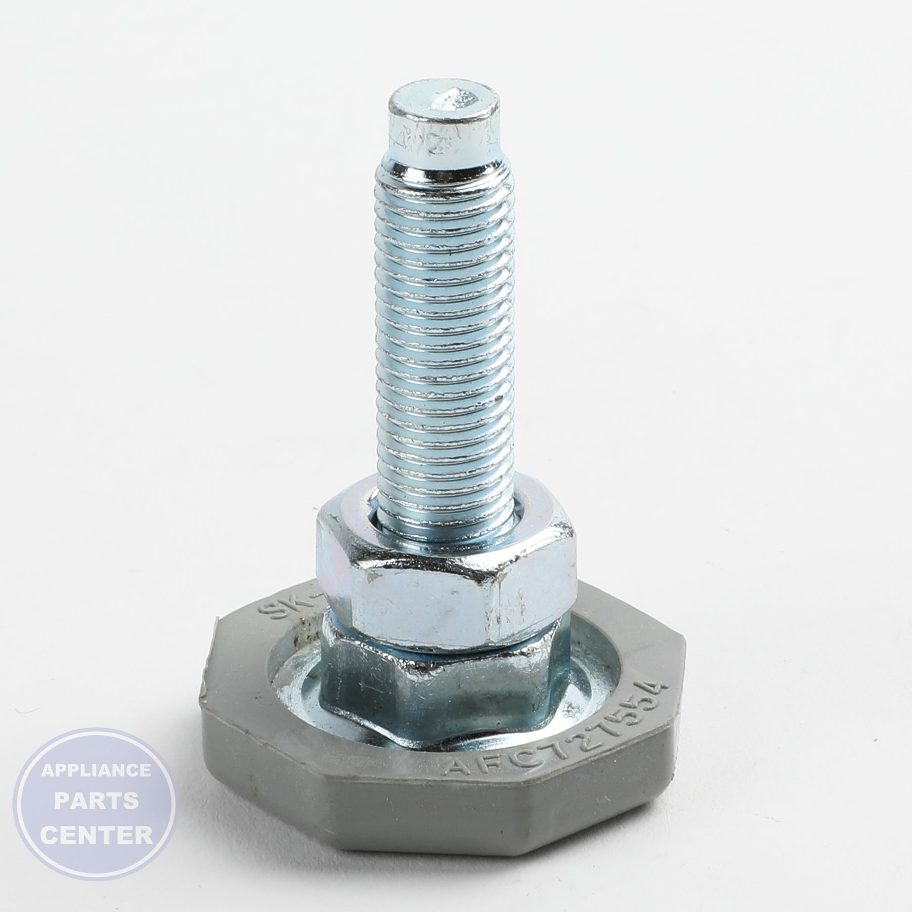 L-G LEG ASSEMBLY AFC72755404 - Installation in L-G refrigerator showing key mounting points