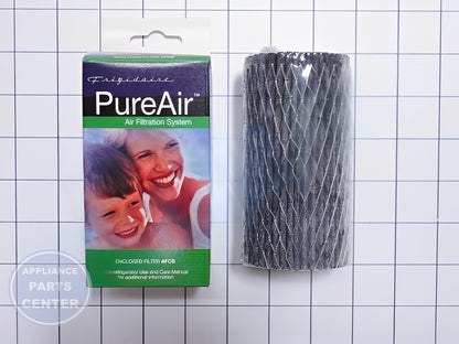 FRIGIDAIRE REFRIGERATOR AIR FILTER AFCB - Side view with specific measurements