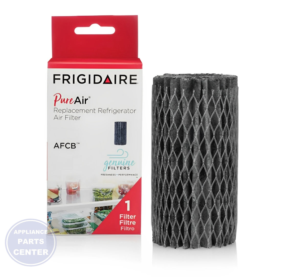 FRIGIDAIRE REFRIGERATOR AIR FILTER AFCB - Installation in specific model showing key mounting points