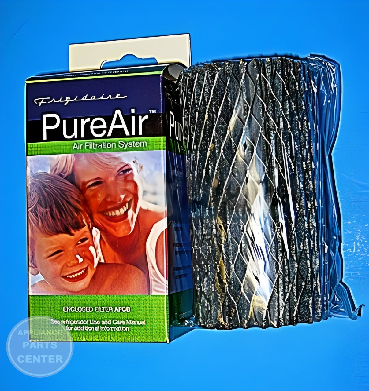 FRIGIDAIRE REFRIGERATOR AIR FILTER AFCB - Installation in specific model showing key mounting points