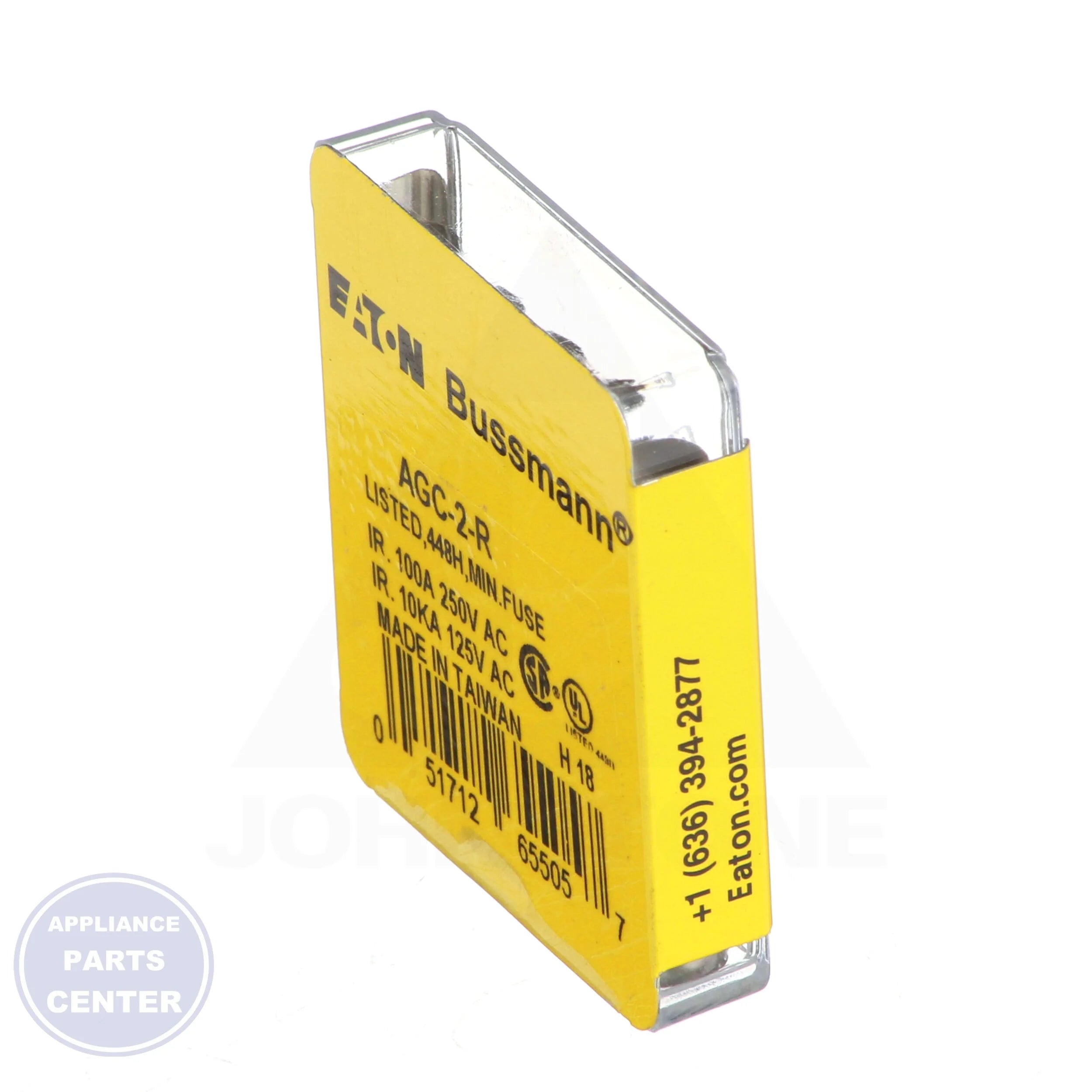 Glass and Ceramic Tube Fuse 2 Amp AGC-2-R - Detailed view of 2 Amps 250 Volts specifications