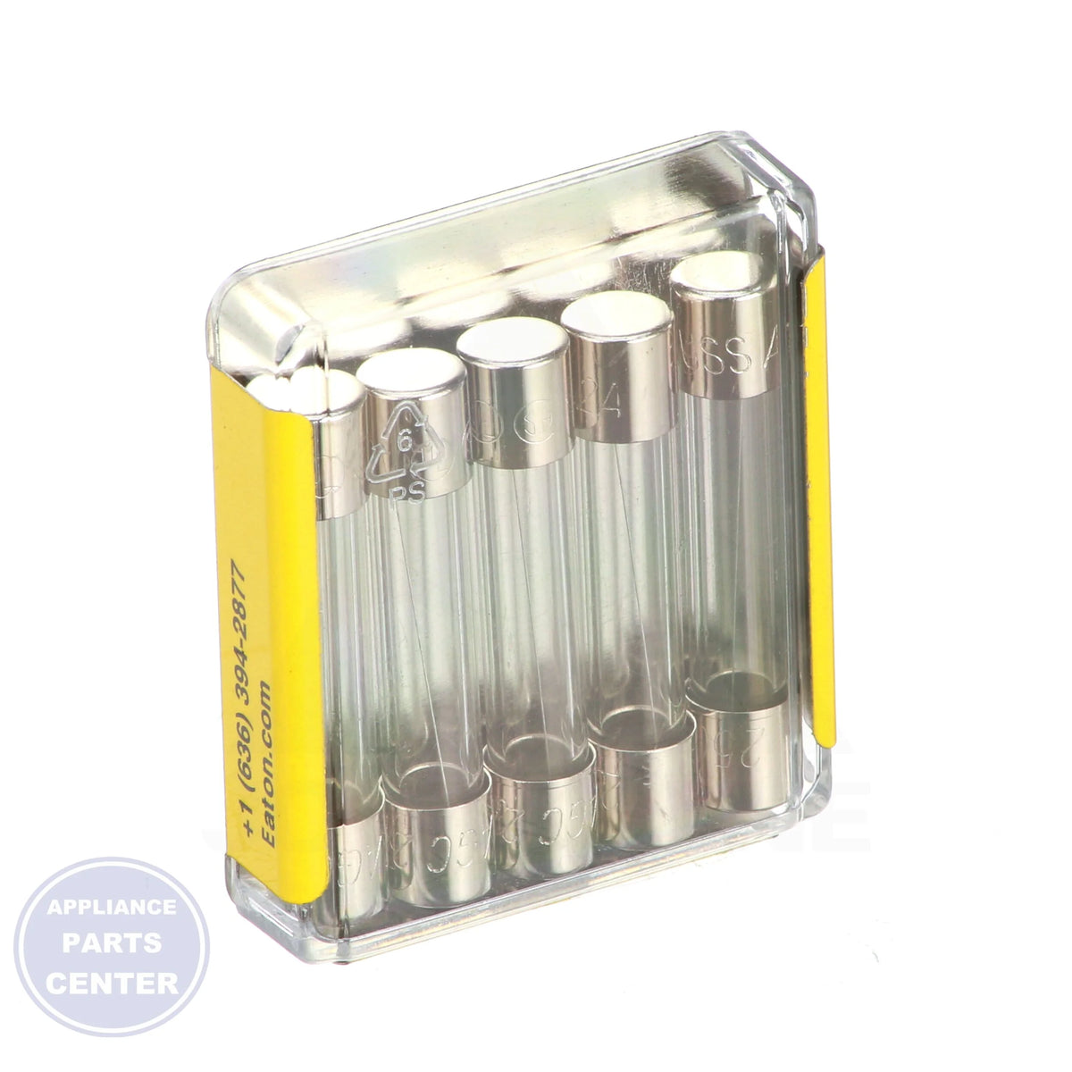 Glass and Ceramic Tube Fuse 2 Amp AGC-2-R - Side view with 1-1/4" length and 1/4" diameter