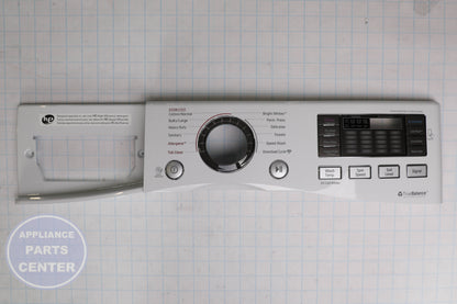 LG PANEL ASSEMBLY CONTROL AGL74115104 - Installation in specific LG model showing key mounting points