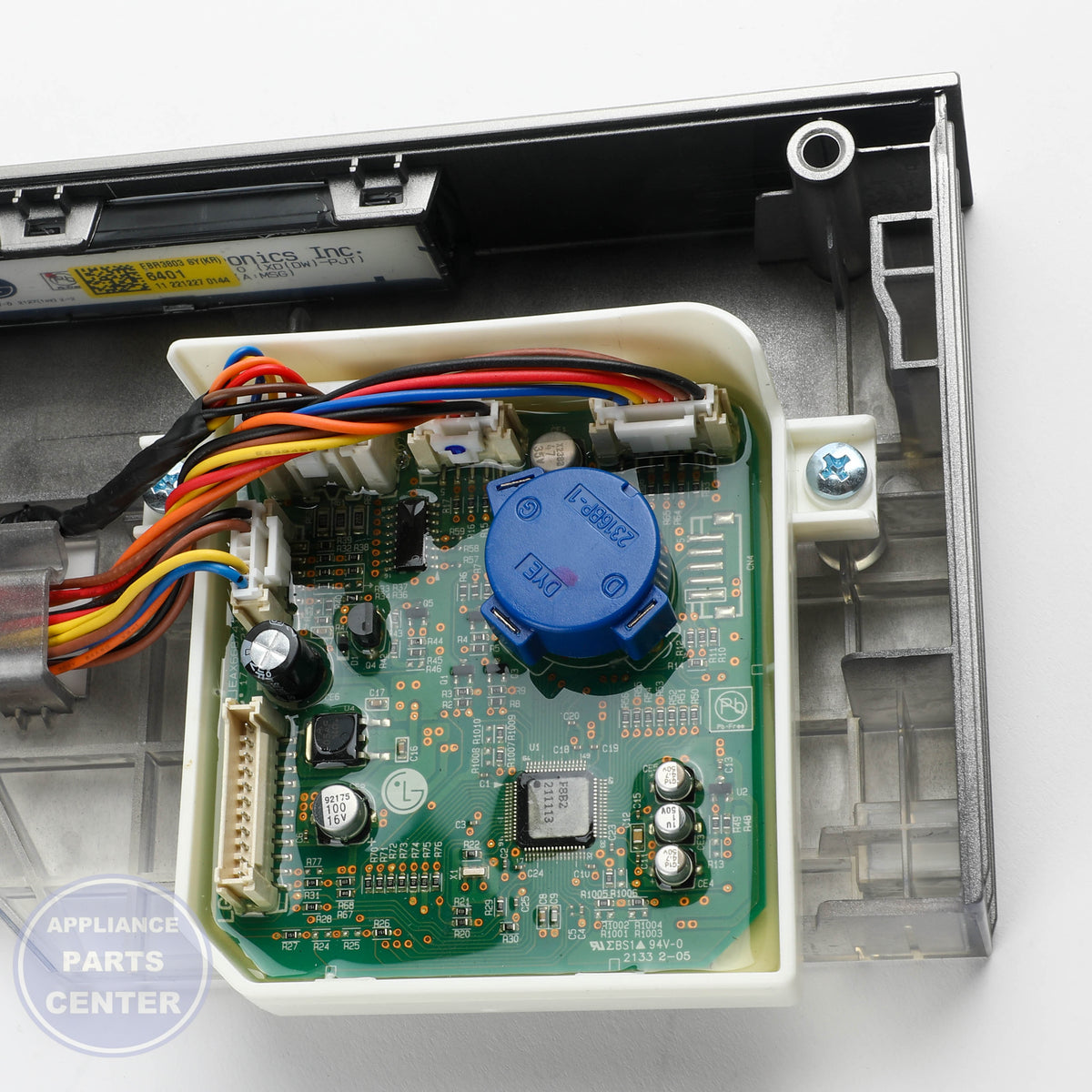 L-G PANEL ASSEMBLY,CONTROL AGL75675203 - Installation in L-G [specific model] showing key mounting points