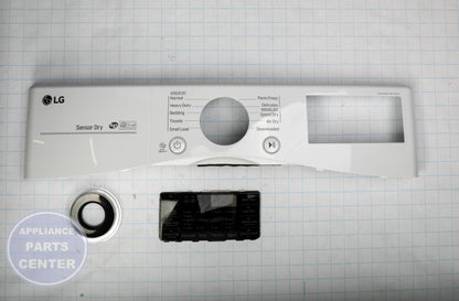 L-G PANEL ASSEMBLY,CONTROL AGL76992506 - Installation in DLG7101W showing key mounting points