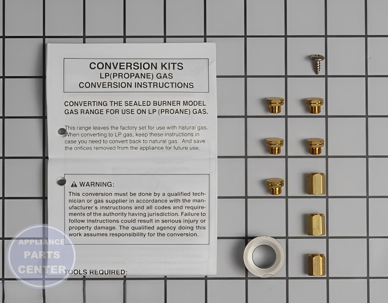 Kenmore LG Conversion Kit AGM73069204 - Main view showing Gas Burner & Control Valve for various models