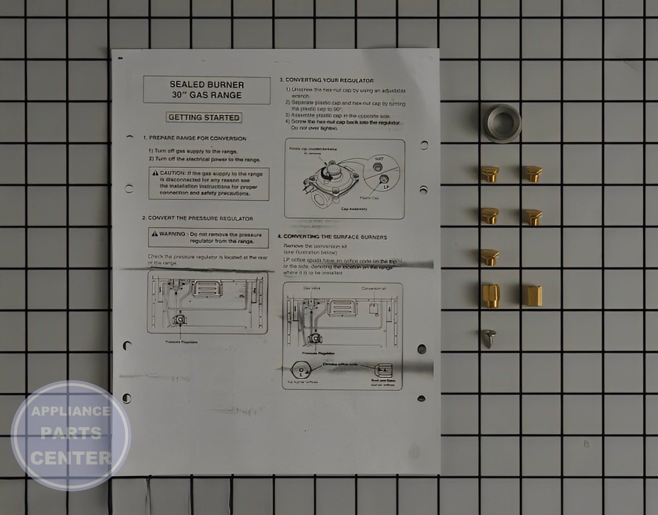 LG AGM73069211 - Main view showing Gas Burner & Control Valve for LGE Range/Stove/Oven models
