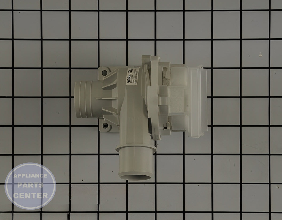 LG WASHER DRAIN PUMP ASSEMBLY AHA75673404 - Detailed view of pump specifications