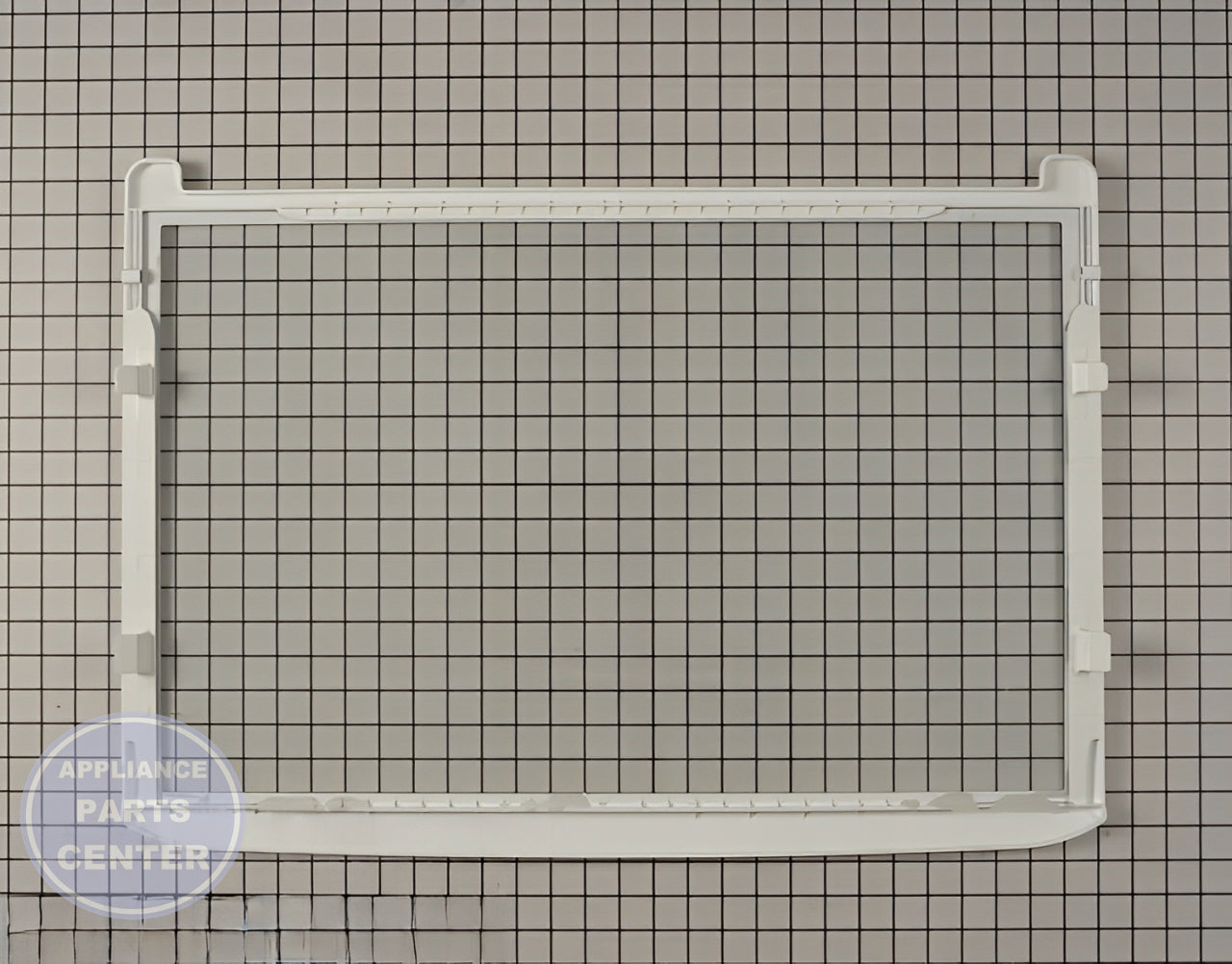 LG REFRIGERATOR SHELF ASSEMBLY AHT73514302 - Detailed view of sturdy shelf design