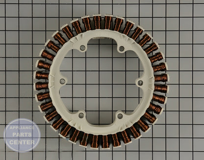 LG STATOR ASSEMBLY AJB73816004 - Side view with specific measurements