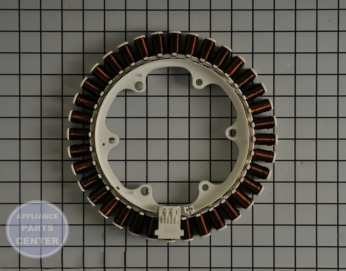 LG STATOR ASSEMBLY AJB73816015 - Main view showing motor efficiency for LG washing machines